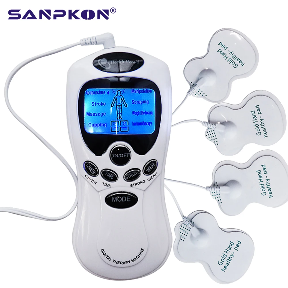 

Tens Muscle Relax Stimulator Digital Electronic Body Slimming Pulse Massage Acupuncture Therapy Massager Physiotherapy Apparatus