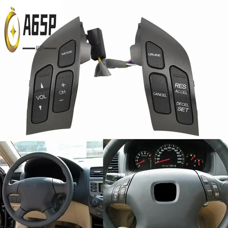 

A65P-Auto Steering Wheel Key Switch Audio Control Button Suitable 35880-SDB-A01 For Honda Accord