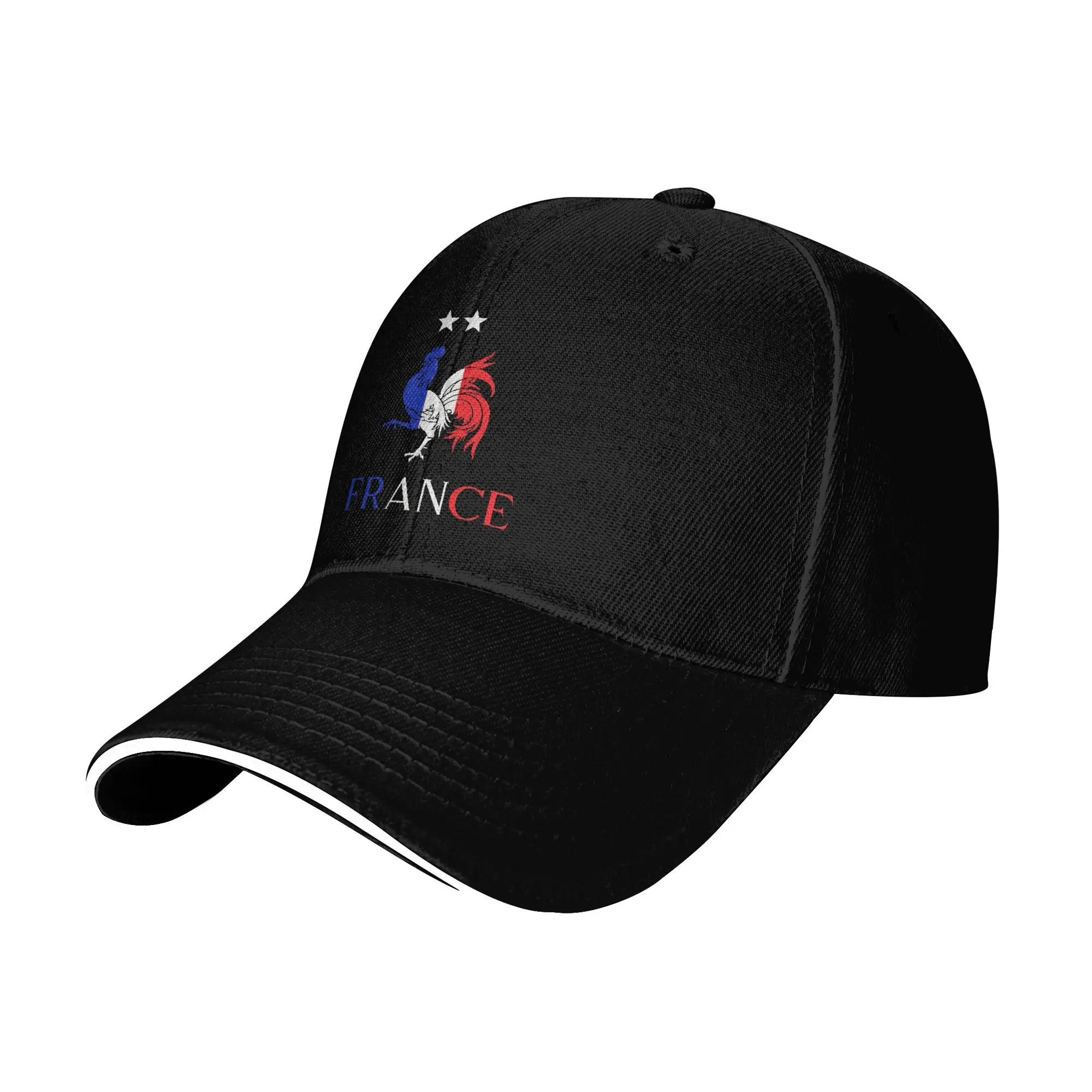 Spring French Rooster France Flag  Baseball Cap  Kpop Rock Trendy Print Sun Trucker Hat Female Male Sun-Proof Baseball Caps