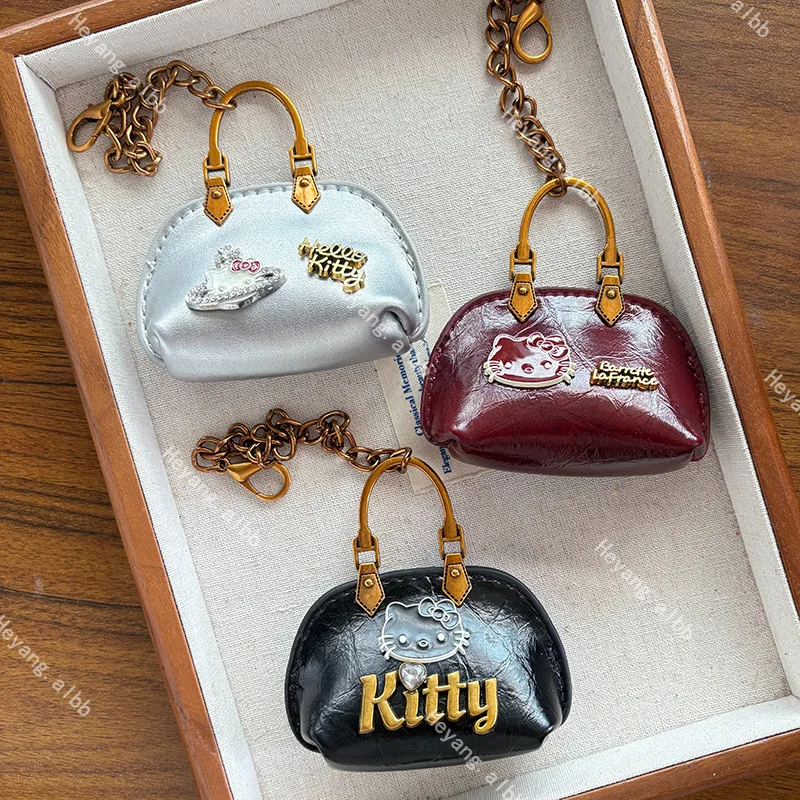 

Sanrio peripheral accessories pendant HelloKitty bag back hanging ornament sweet cool girl keychain pendant cute accessories