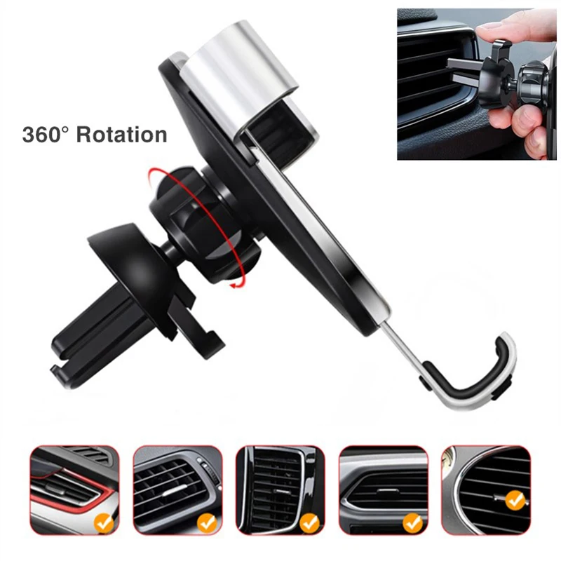 Car GPS Bracket Gravity Type Mobile Phone Holder Accessories For VW GTI Polo Golf Passat Tiguan Arteon Touareg Taigo Caddy Jetta