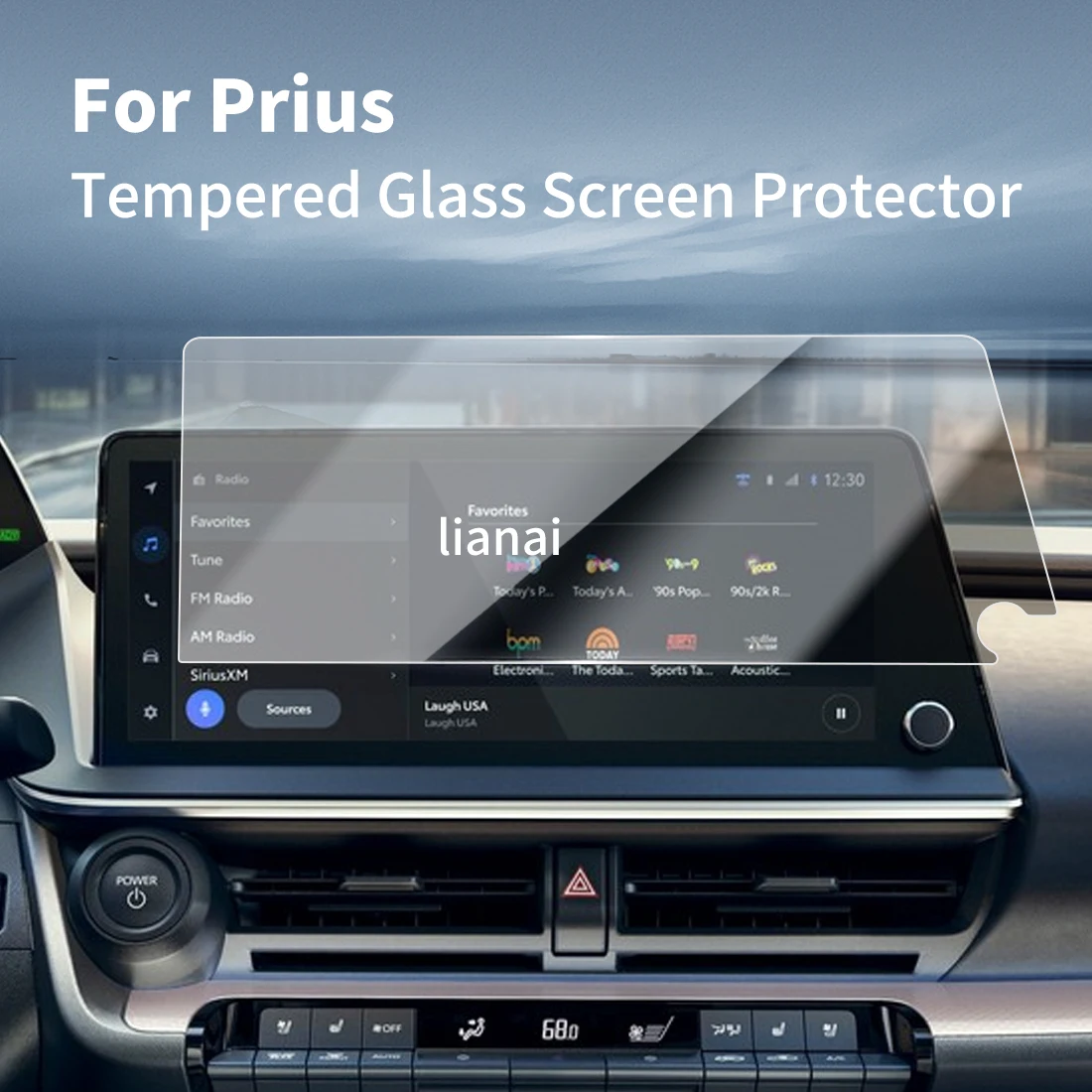 Screen Protector for 25-26 TOYOTA Prius Tempered Glass GPS Video Navigator Car Stickers Fingerprint-resistant Accessories