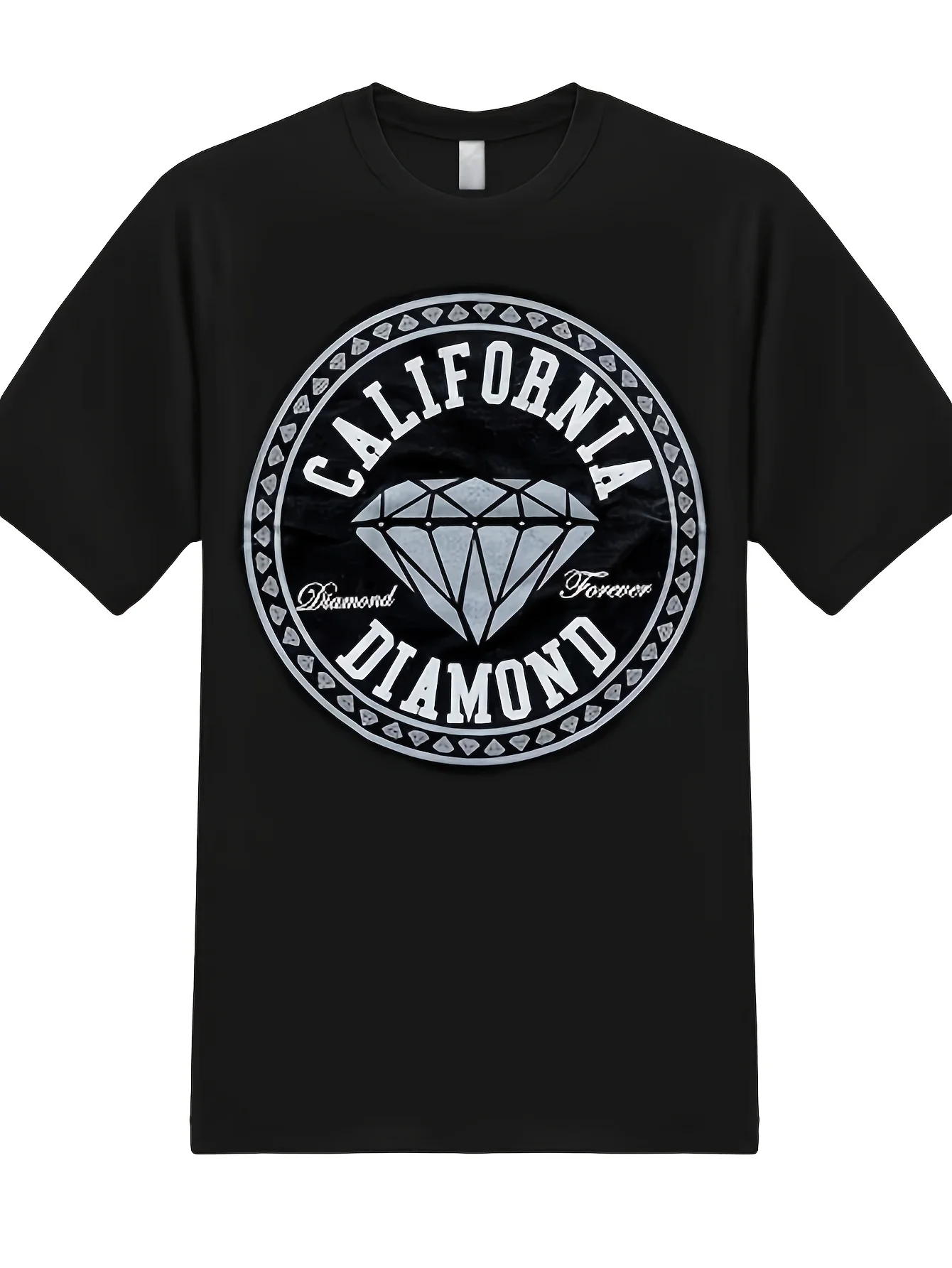 California Diamond All-Star Ca Cali Life Republic Street Urban Graphic T-Shirt Unisex Design 2026 Summer Short Sleeve Printed T-Shirt