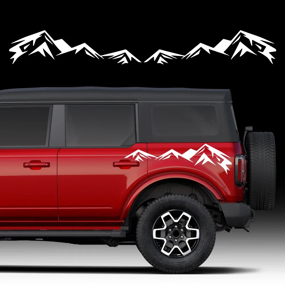 

Наклейки на двери автомобиля Ford Bronco, комплект виниловой пленки для оклейки, водонепроницаемые ПВХ-наклейки, аксессуары для автостайлинга