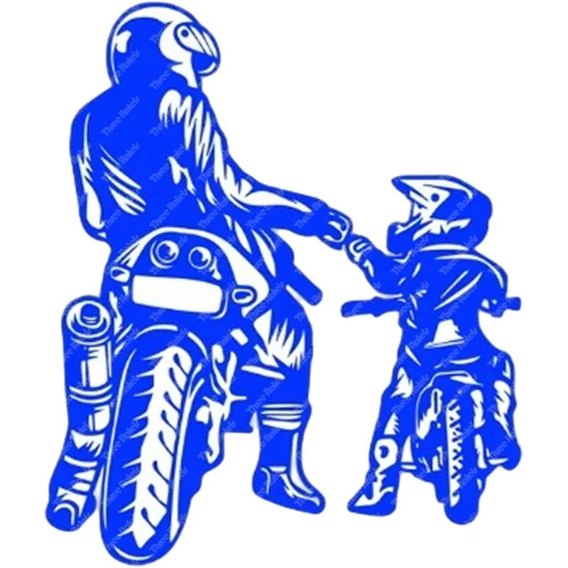 

Three Ratels X222 Motorcycle Father-son car truck sticker Car rear windshield bumper sticker laptop guitar decal vinyl sticker