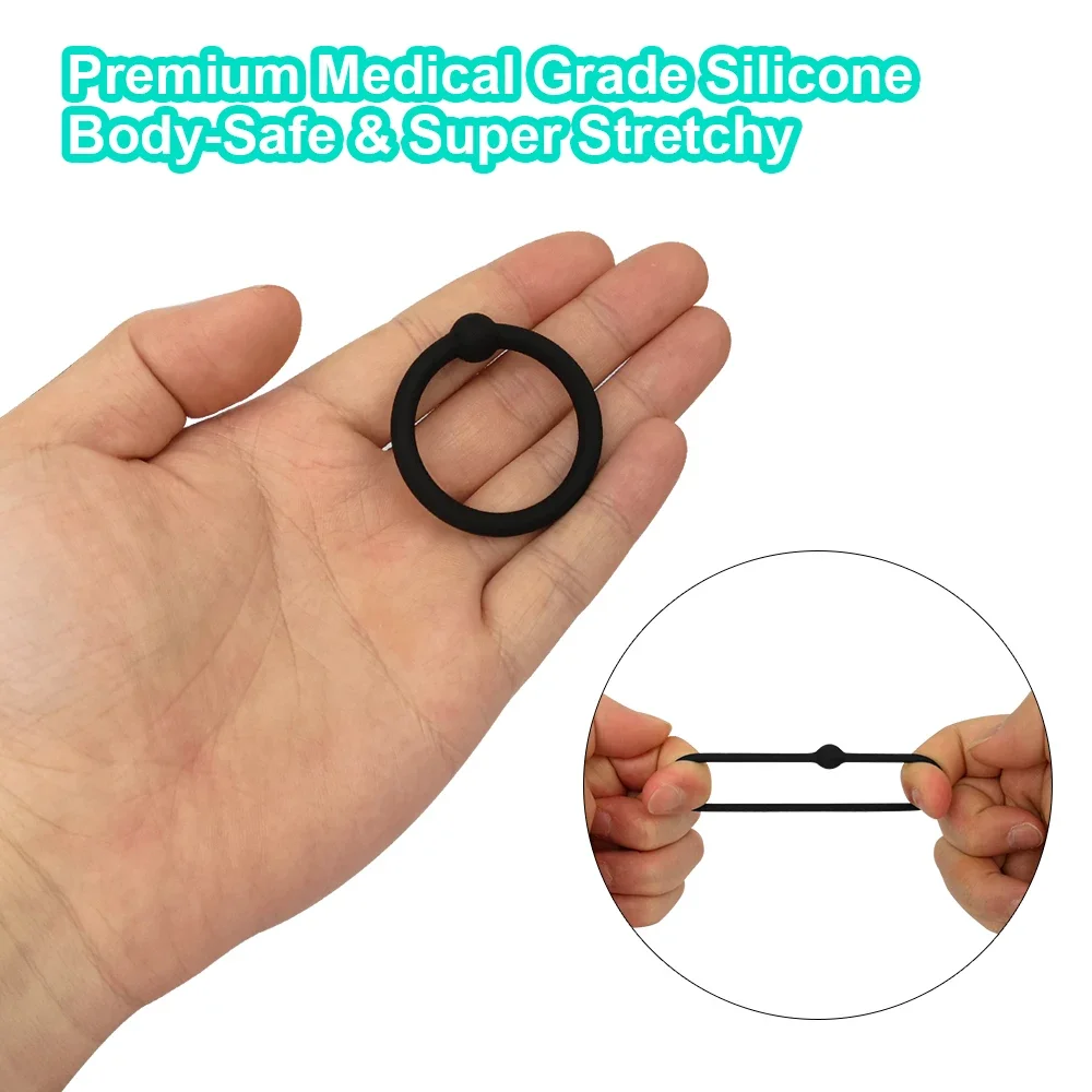 4PCS Silikon Cock Penis Ring Set Sex Spielzeug für Männer Silikon Locking Ring Verzögerte Ejakulation für Männer Erwachsene sex Spielzeug Erwachsene