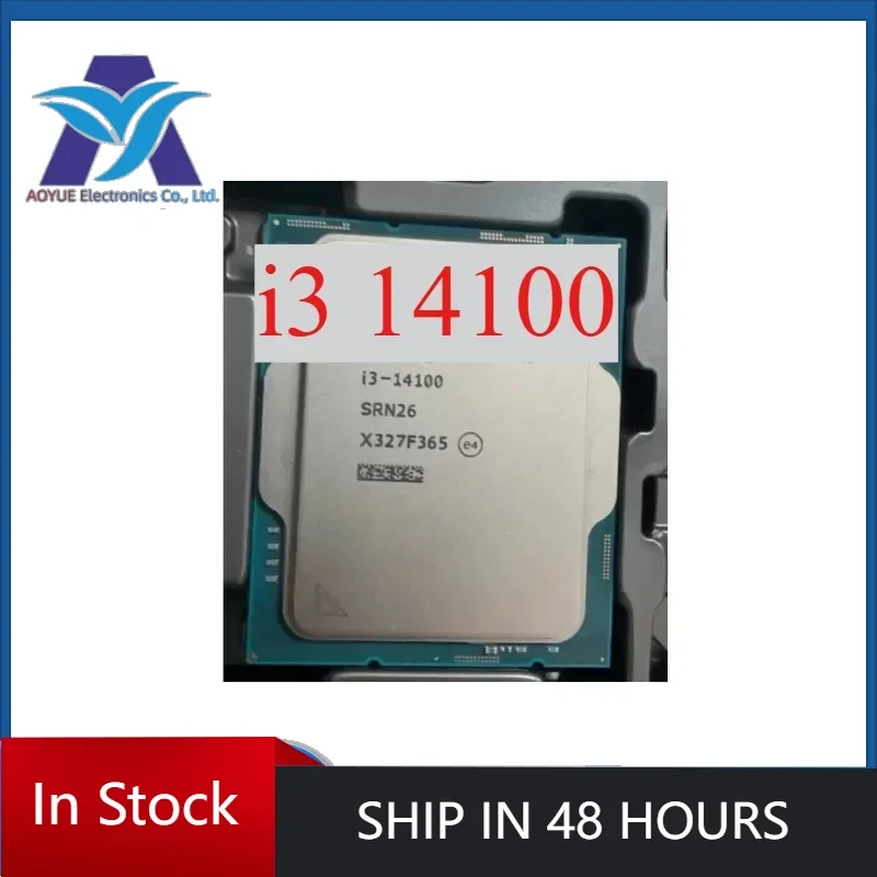 1pcs Perfect test i3-14100 i3 14100 CPU official edition 4 core 8 thread frequency 3.5