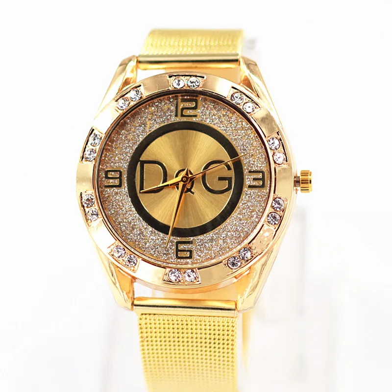 Reloj mujer 2020 nova dqg famosa marca casual relógio de quartzo mulher ouro prata completa aço luxo relógios zegarek