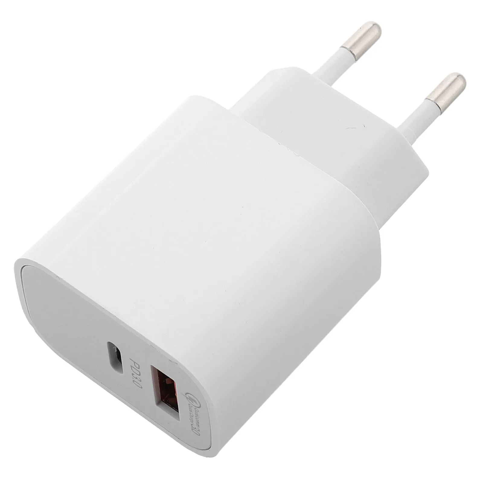 

Phone Charger Double Port Dual USB Charging Adapter Speedy Brick White Power Device