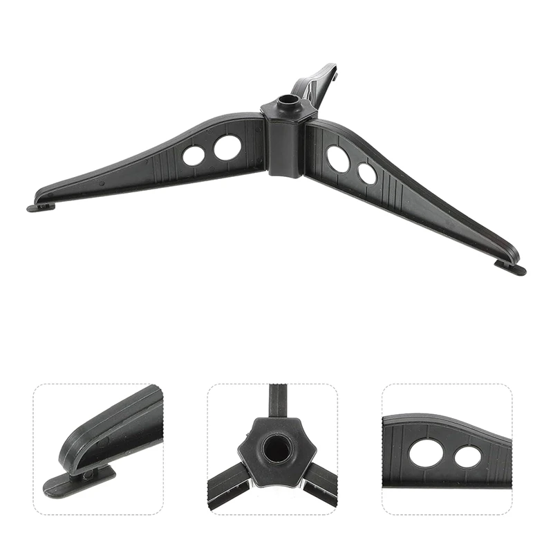 Soporte de Base de árbol de Navidad, trípode de pie de plástico Triangular, marco de plástico inferior blanco, 12Cm