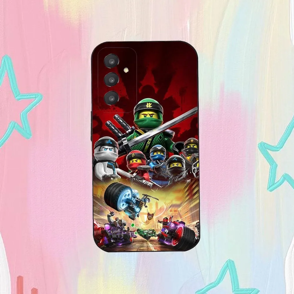 L-Lego N-Ninjago Phone Case For Samsung Galaxy A52 A12 A51 S21 Edge S22ULTRA S23 S20LITE Plus Ultra Black Cover