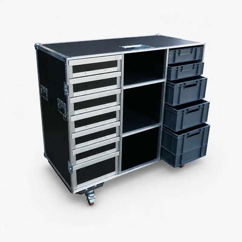 Custom 7-Drawer Motorsports Tool Flight Case with 5 Euro Containers
