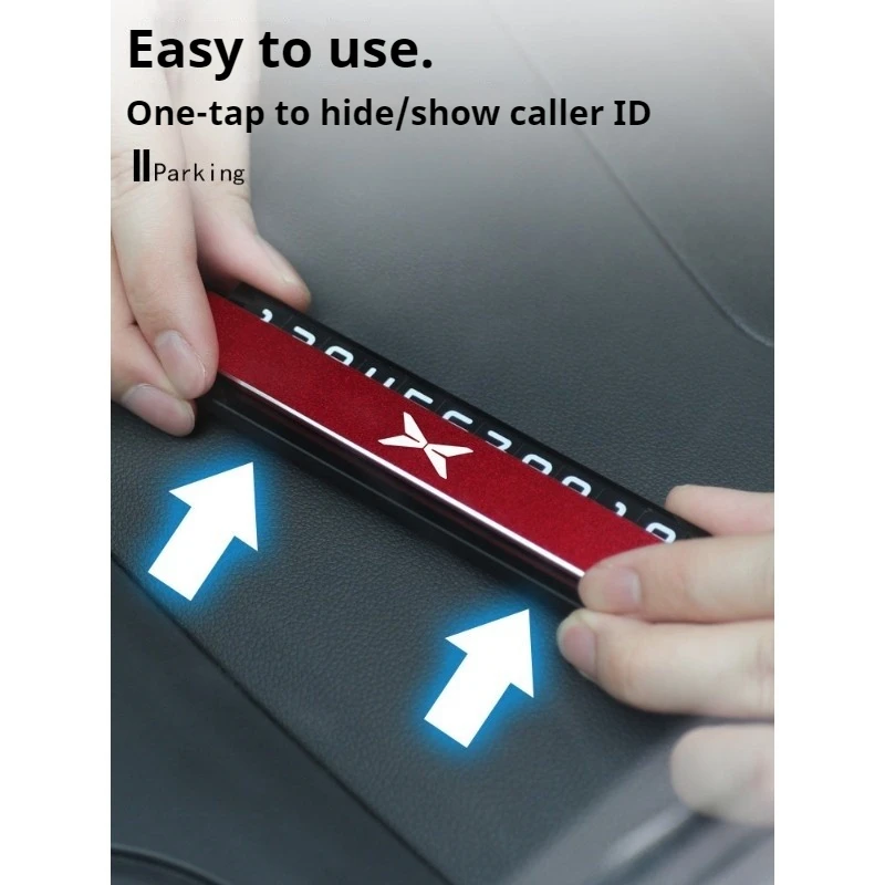 Fit For 23-25 XPeng G6 / P7i Car Parking Number Plate Temporary Parking Warning Accessories