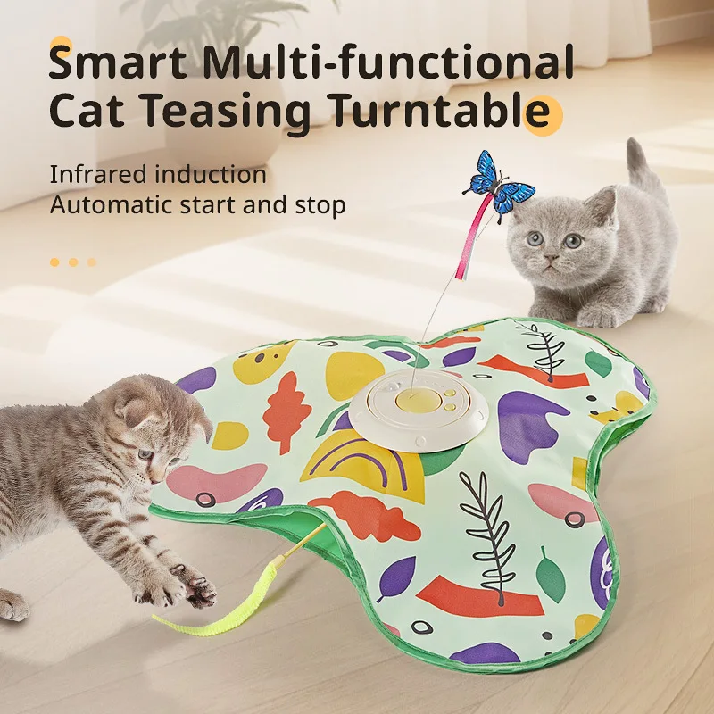 Smart Cat Toys Thermal Sensing Should Start Automatically Electric Cat Hunting Game Cover Rotation Self Fun Relieving Boredom
