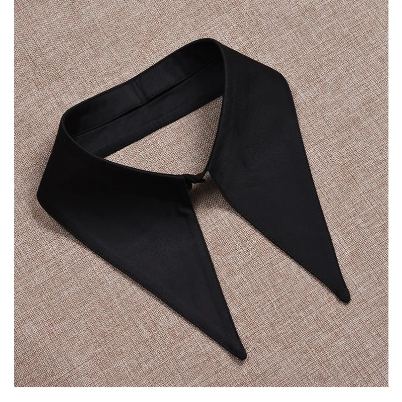 قميص مزيف بياقة مدببة كبيرة قابلة للفصل، إكسسوار للرقبة، قلادة عصرية للنساء للحفلات اليومية، تصميم متعدد الاستخدامات #5