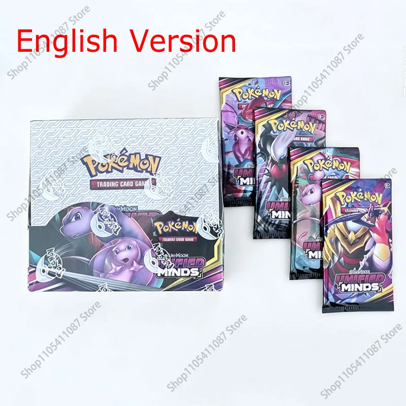 360 Stück Pokemon TCG Sun & Moon Unified Minds Englische Booster-Kampfkarten Sammelkartenspiel Spielkollektion Spielzeug Geschenke