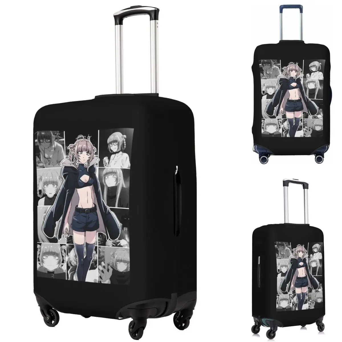 

Call Of The Night Anime Nazuna Nanakusa Suitcase Cover Protection Elastic Travel Luggage Protector Covers for 18-32 Inch