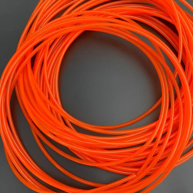 Orange Polyurethane Conveyor Belts Round PU Drive Belt Meltable Cord Dia 2/2.5/3/3.5/4/5/6/7/8/9/10/12mm