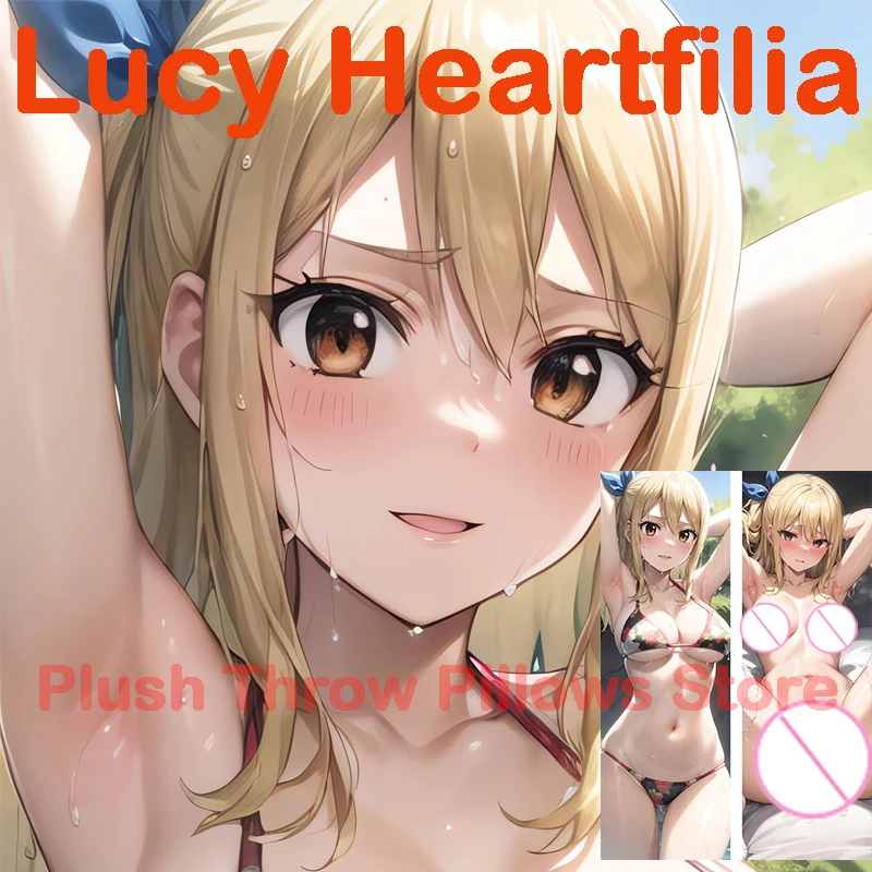 

Dakimakura anime Lucy Heartfilia Double-sided Print Life-size body pillows cover Adult pillowcase