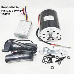1000W 36V 48V Dc Geborsteld Motor Kit Controller E-Bike Conversieset Elektrische Fiets Scooter Kit Motor My1020