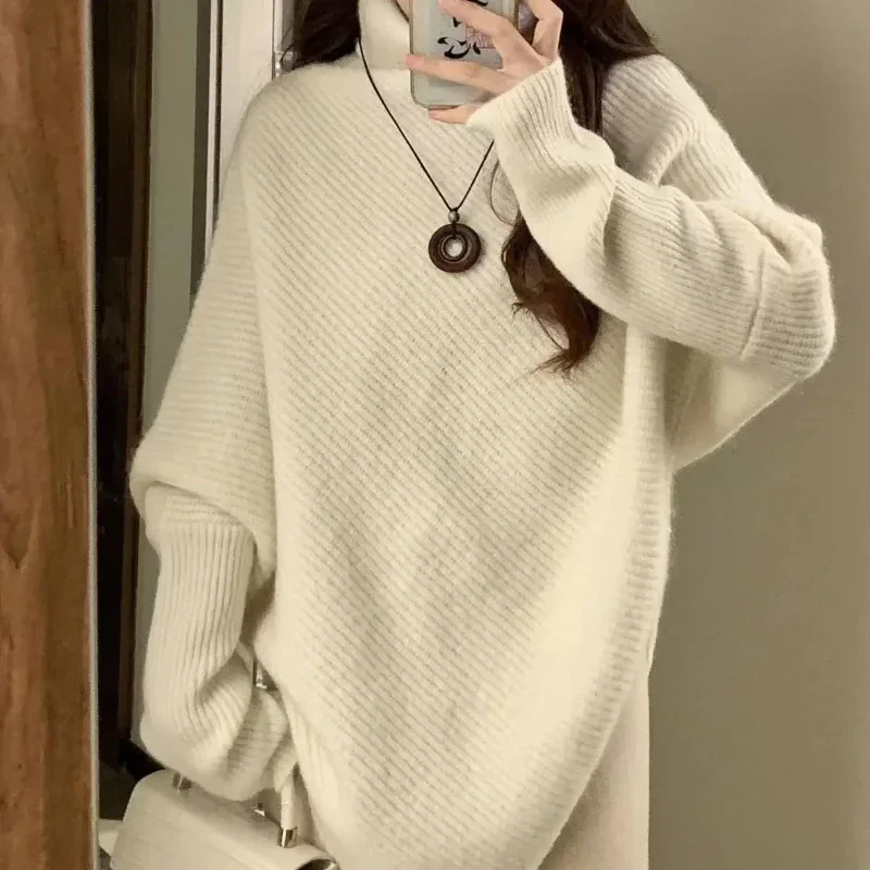 Ladies Pullovers Cheap Top Long Sleeve Korean Style Warm Aesthetic Attractive Casual Women's Knit Sweater New Knitwear Fall Y2k