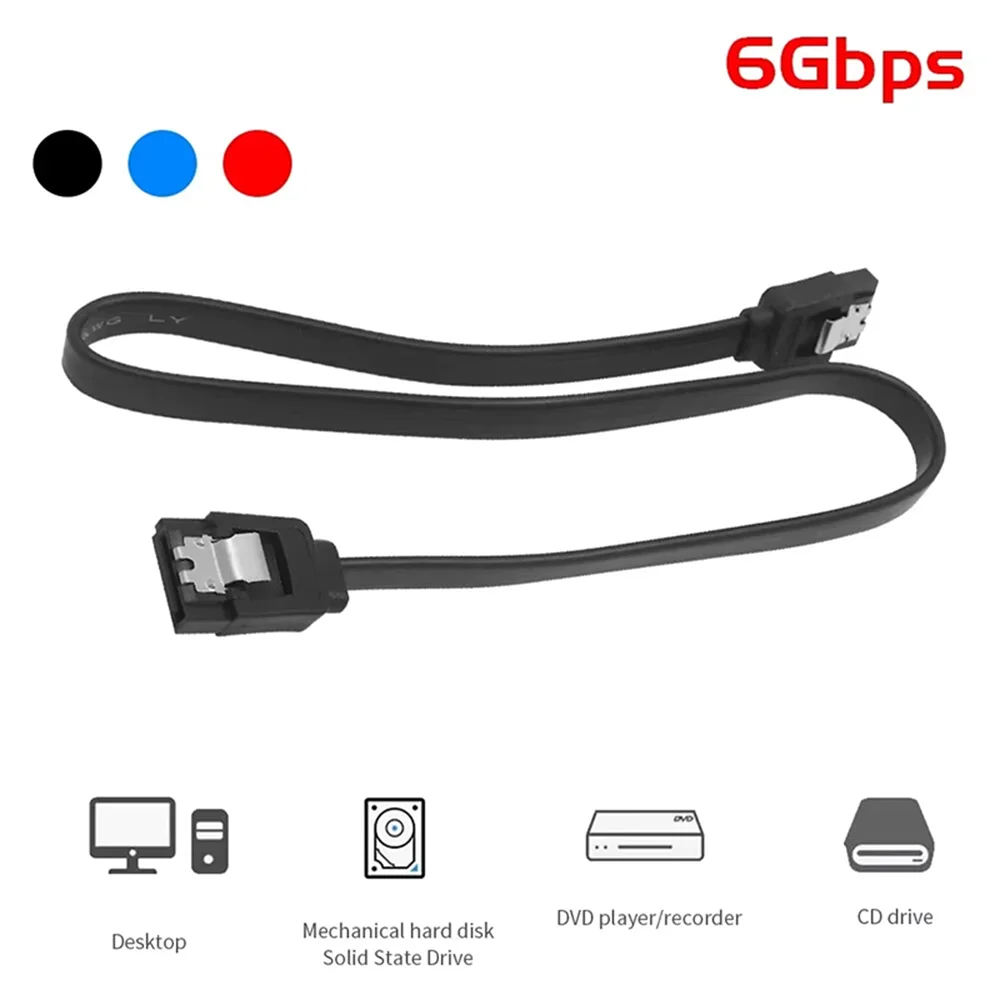 SATA Cable Sata3.0 Solid State Hard Disk Serial Data Cable Multi-Spec Flexible Sata Hard Disk Fast Transmission Cable
