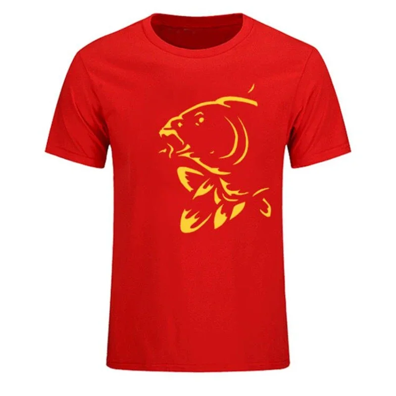 Funny carp sports T shirt men\'s summer fishing fisherman sports shirt men\'s leisure Harajuku O collar men\'s 3D t shirt clothing