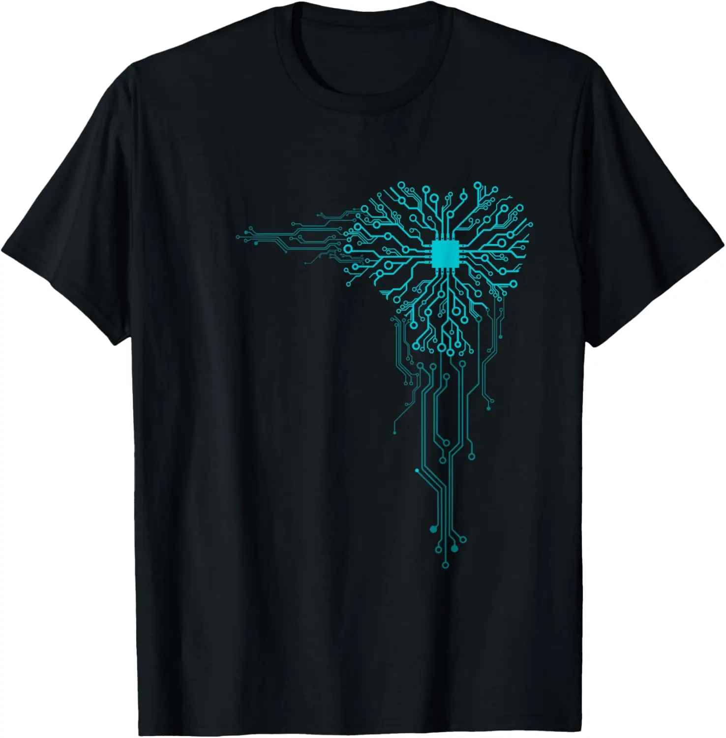 

Funny Computer Geek Nerd Gift Cool Computer Core Circuit T-Shirt