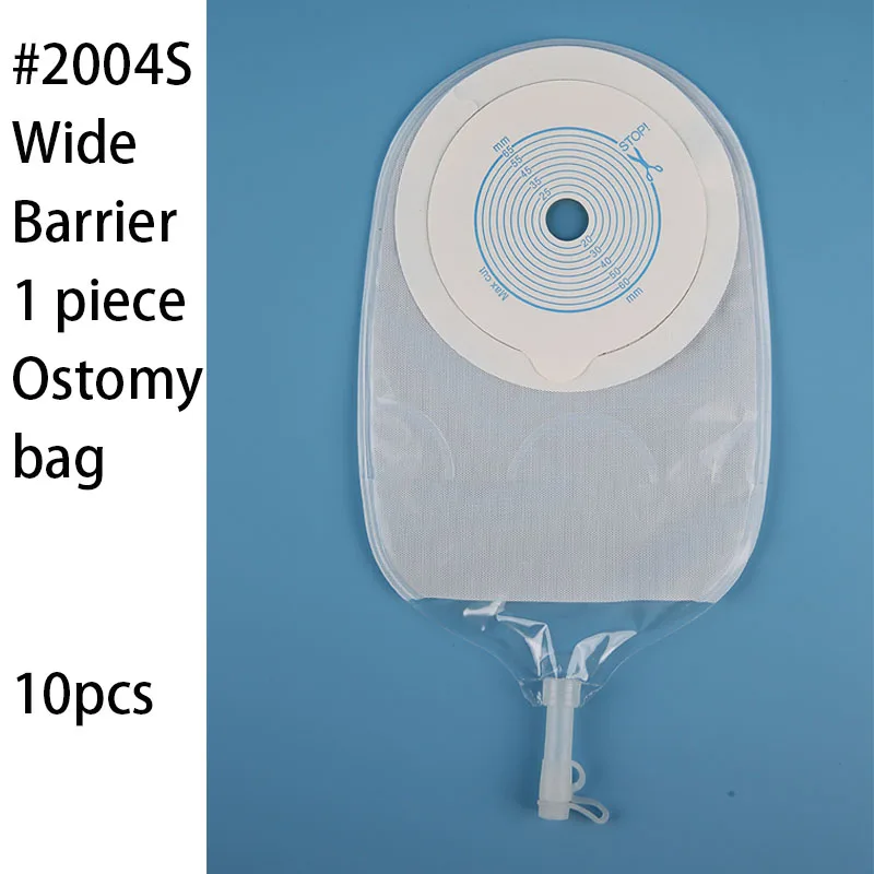 

Wide Barrier Urostomy Bag Drainable Pouches with Measure Card and Valve, Ileostomy Stoma Care,Waterproof Anti-reflow Cut-to-Fit