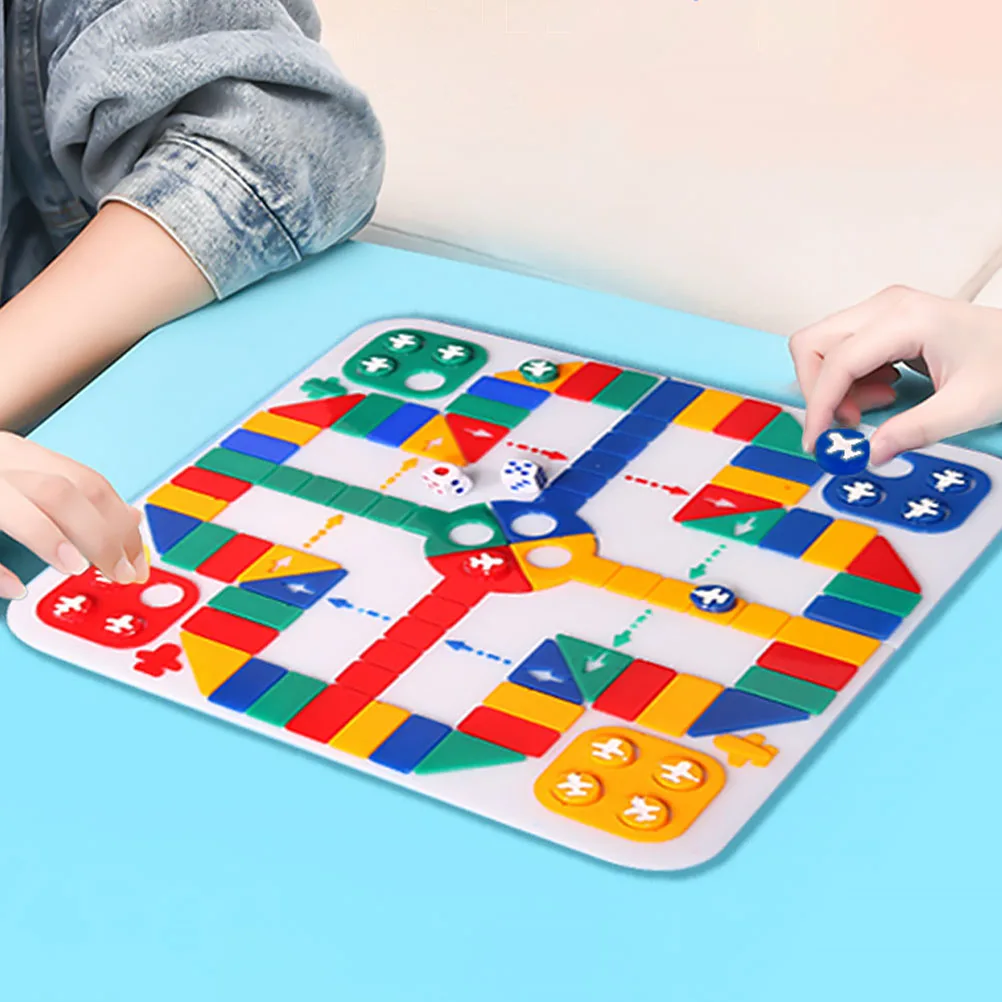 

2pcs Aeroplane Chess Toys Durable Reusable Silica Gel Board Mold for Kids Accessories H crafted Game Puzzle Play