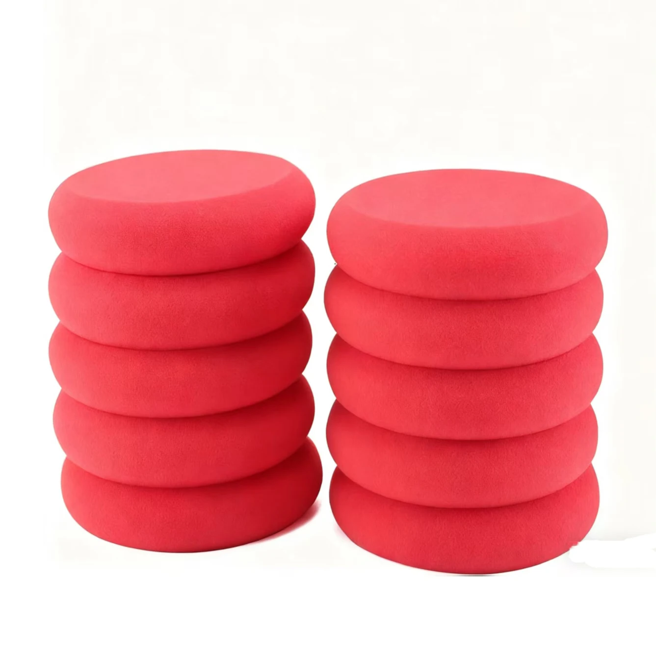 

SPTA Round Shape Side Pressing Hand Polishing Sponge Foam Applicator Pad for Waxing Ceramic Glass Cleaning