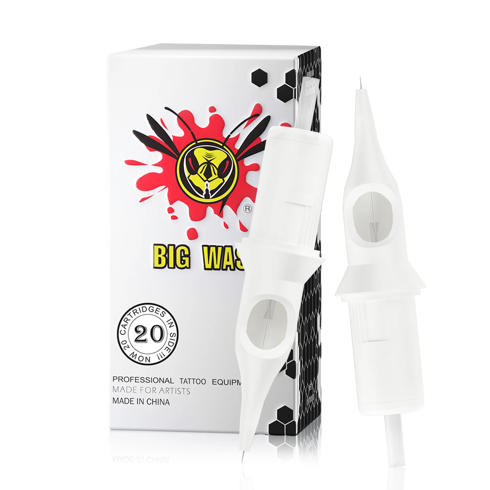 

BIGWASP Tattoo Needle Cartridges RS 20pcs/lot Disposable Sterilized Safety Tattoo Needle Tool For Tattoo Supplies Machines