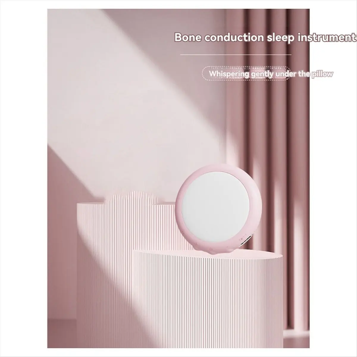 Bone Conduction Music Box Wireless Bluetooth Speaker Stereo Under Pillow Speaker Improve Sleep Travel White Noise White