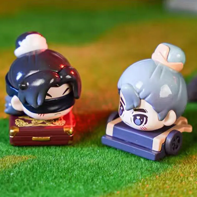 Hot Qing Yu Nian 2 Joy Of Life Mini Blind Box Figurka Wentylator Xian Figurka Dekoracja Pulpitu Wu Zhu Model Zabawka Lalka Prezent dla fanów