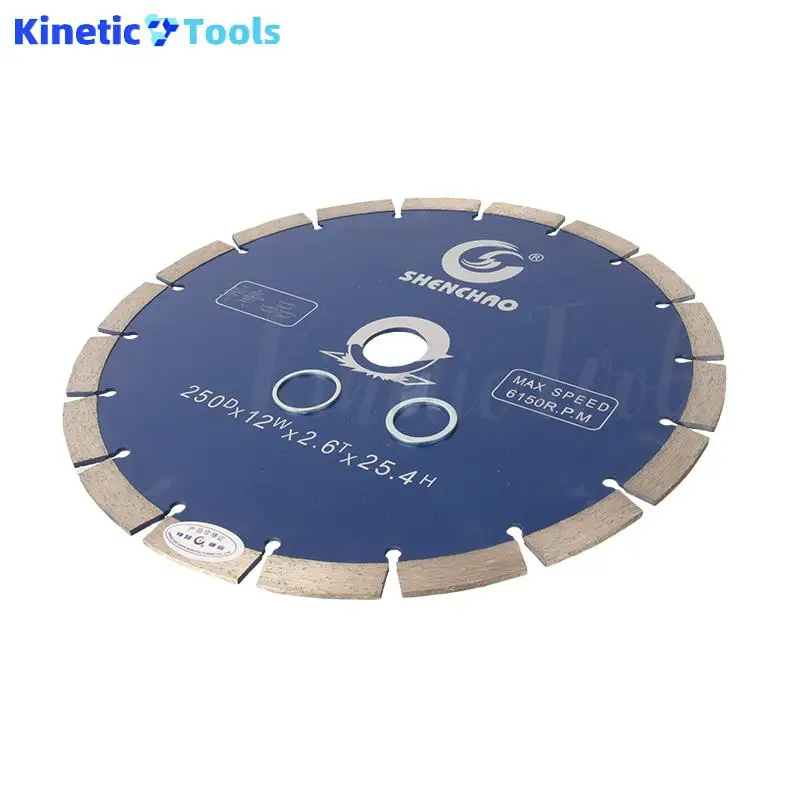 

Multi Cutter 250mm Diamond Saw Blade Dry Cutting Disc for Angle Grinder, Ideal for Stone & Concrete with Tooth Guard