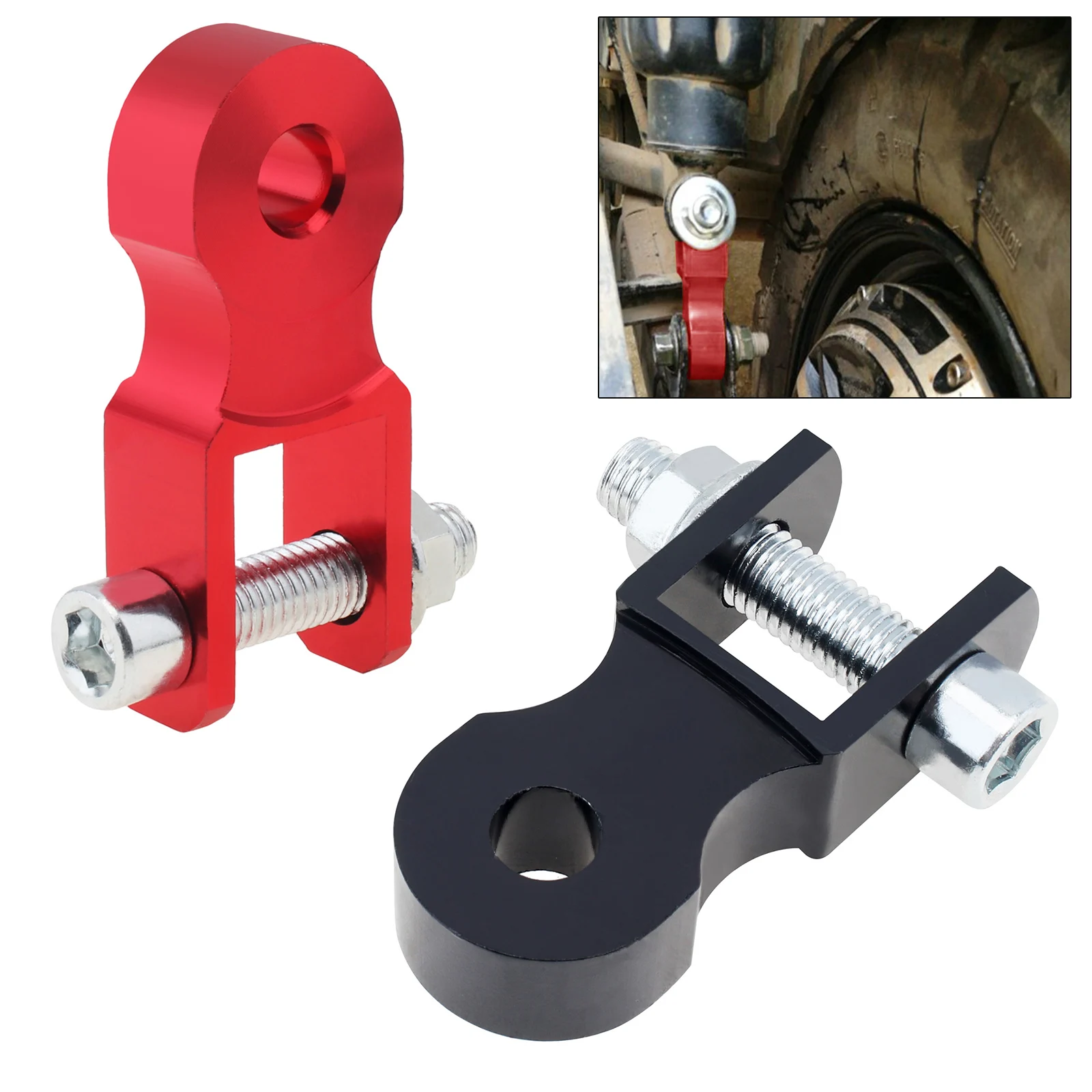 Universal Aluminum Alloy Motorcycle Rear Reduce Absorber Riser with Screws Motorbike Damping Height Extension