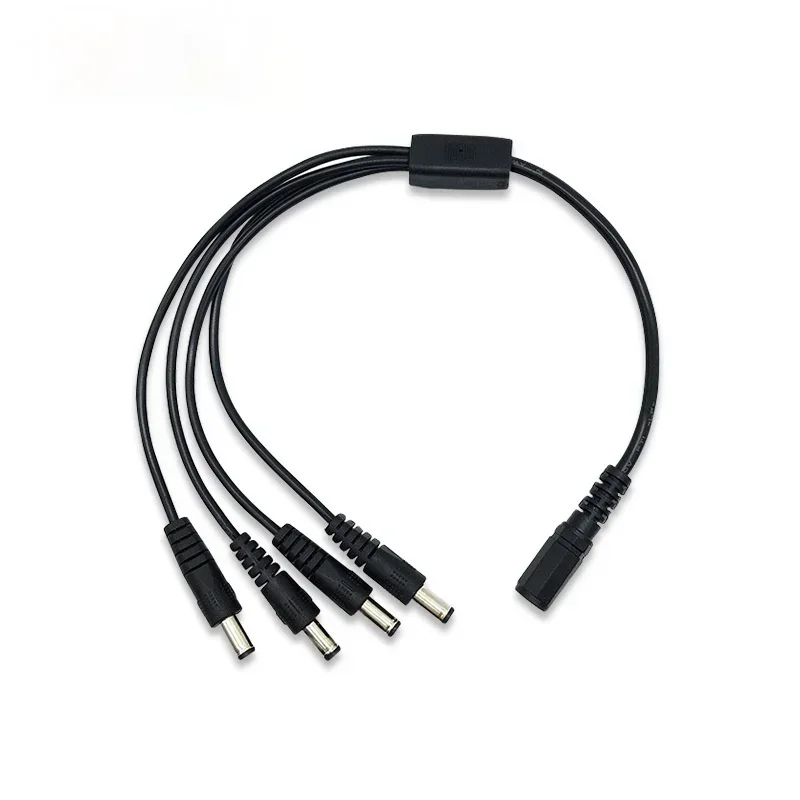 

1pcs CCTV Security Camera 1 DC Female To 4 Male Plug Power Cord Adapter Connector Cable Splitter for LED Strip Lights