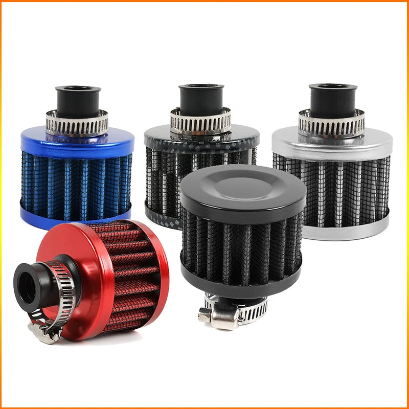 ZK Universal 12mm Mini Mushroom Vent Filter Car Motorbike ATV Engine Crankcase Breather Air Filter Multiple Colors Available