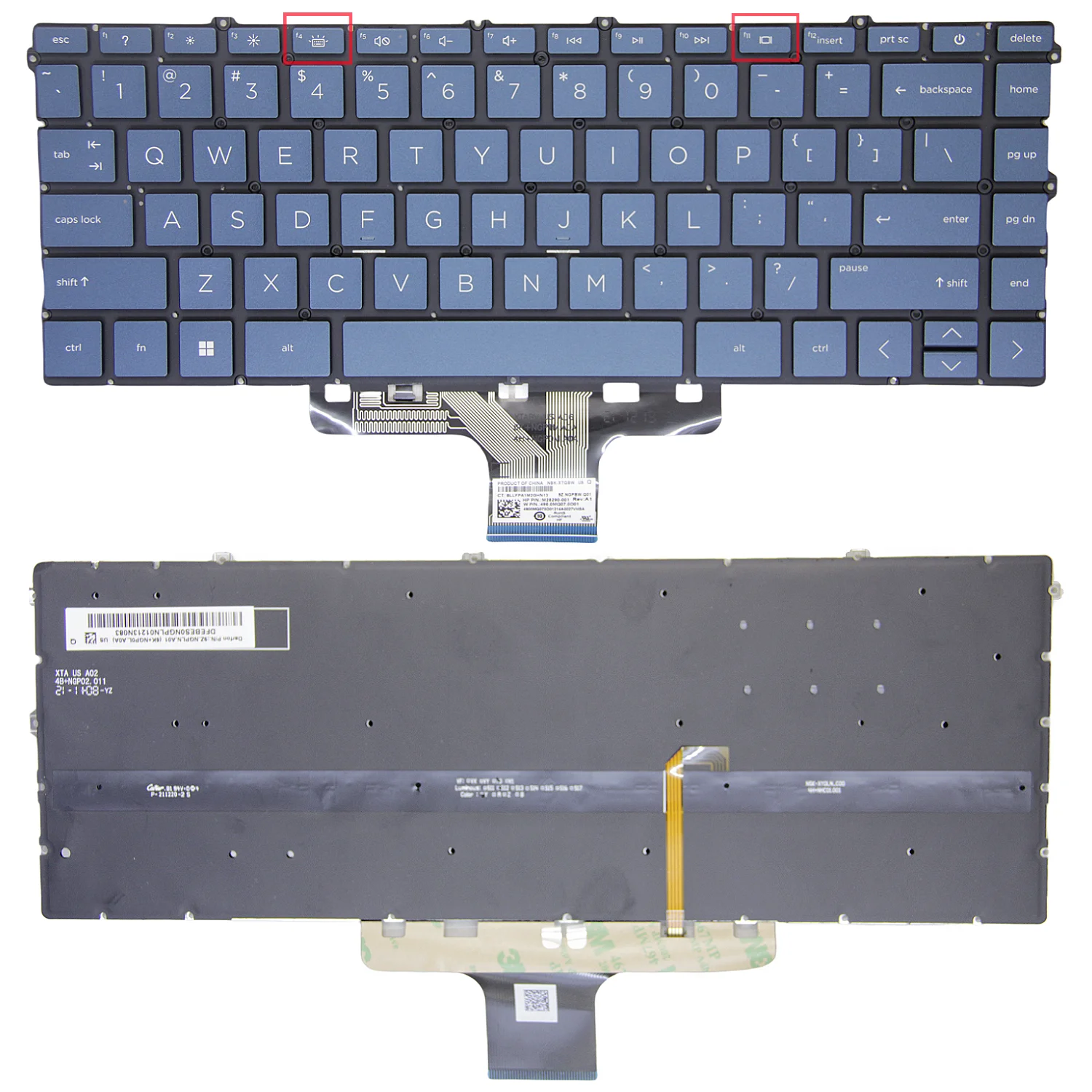 100%New Original US For HP Pavilion x360 14-DW 14-DV 14-DY TPN-Q244 Q234 TPN-I137 English Backlit Laptop Keyboard