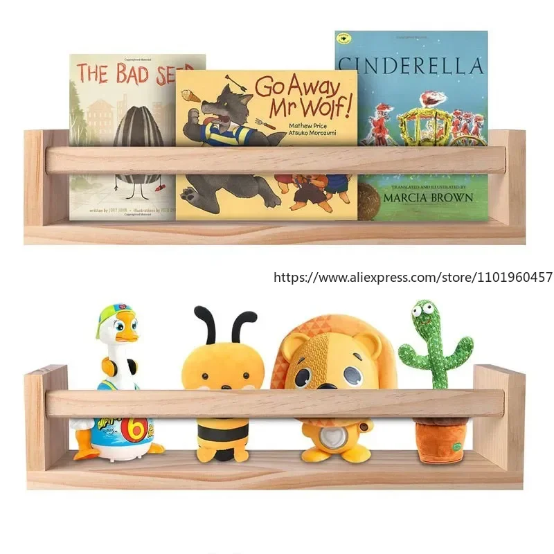 

Настенная книжная полка для детской комнаты, 2 шт.