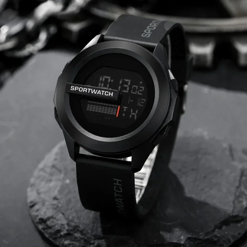 Sport Watch for Man Luxury Digital Wristwatch Stopwatch Luminous with Date Week Original Waterproof Clock