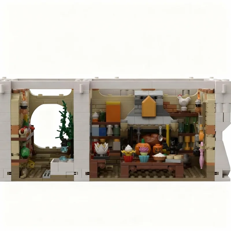 2303pcs MOC Harry Kitchen House Elves Model Building Blocks Construction Toys Idea Creative Education Brick Christmas Gifts Kids