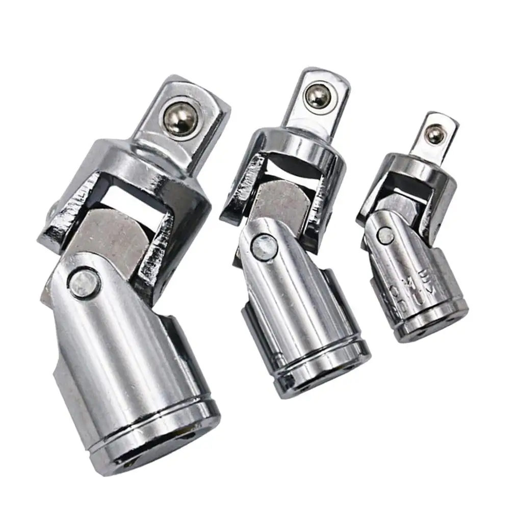 Sleeve Universal Joint Chrome Vanadium Steel Motor Repair Tool Set Drive Swivel Socket Adapter for Car and Garage Use
