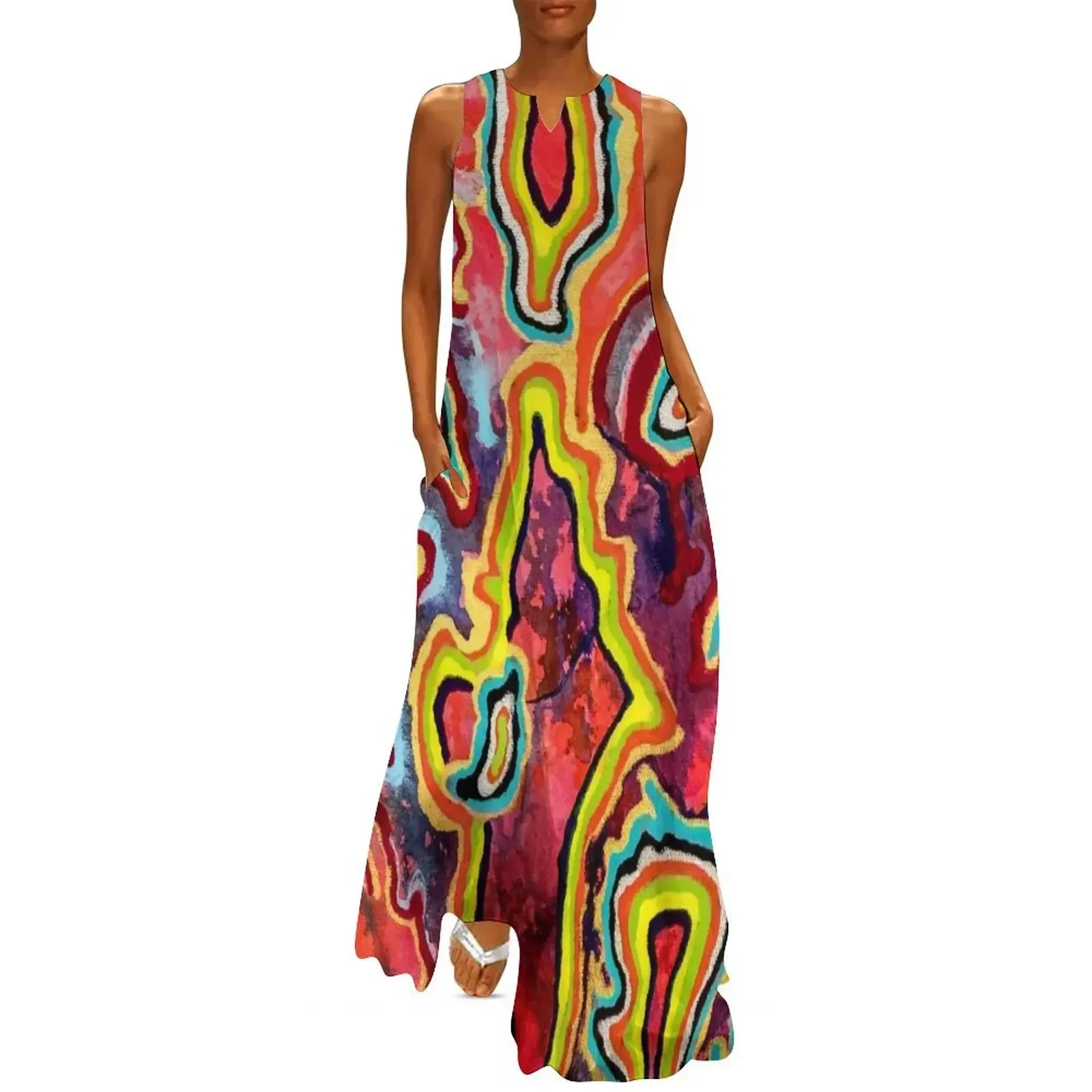 

Ripple Long Dress women's evening dress 2025 dress women elegant luxury dresses for women 2025 summer clothes