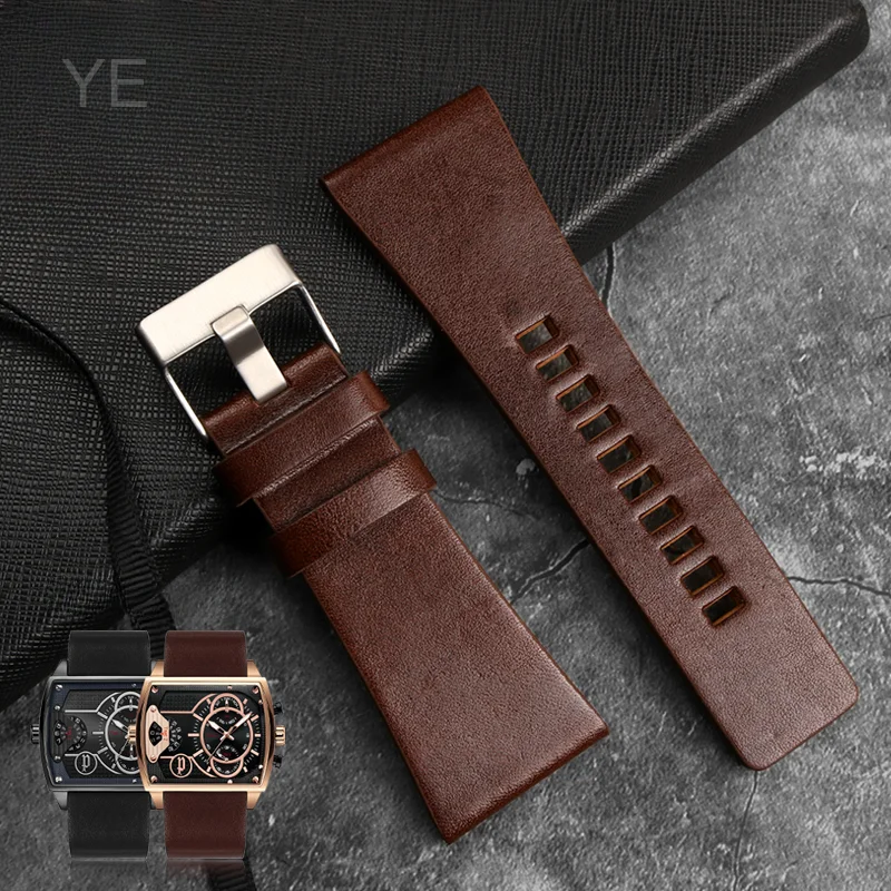 Premium Quality Genuine Cow Leather Watchband for Diesel Dz7395 Dz1657 Dz4519 Chameleon Series Waterproof Strap 22 24 26 28 30mm