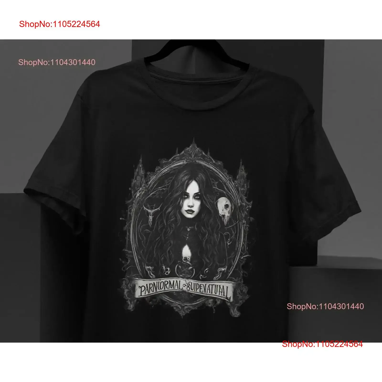 

Paranormal Supernatural T Shirt Gothic Style For Lovers Clothing Goth vintage Washed Casual streetwear Soft Unisex Versatile