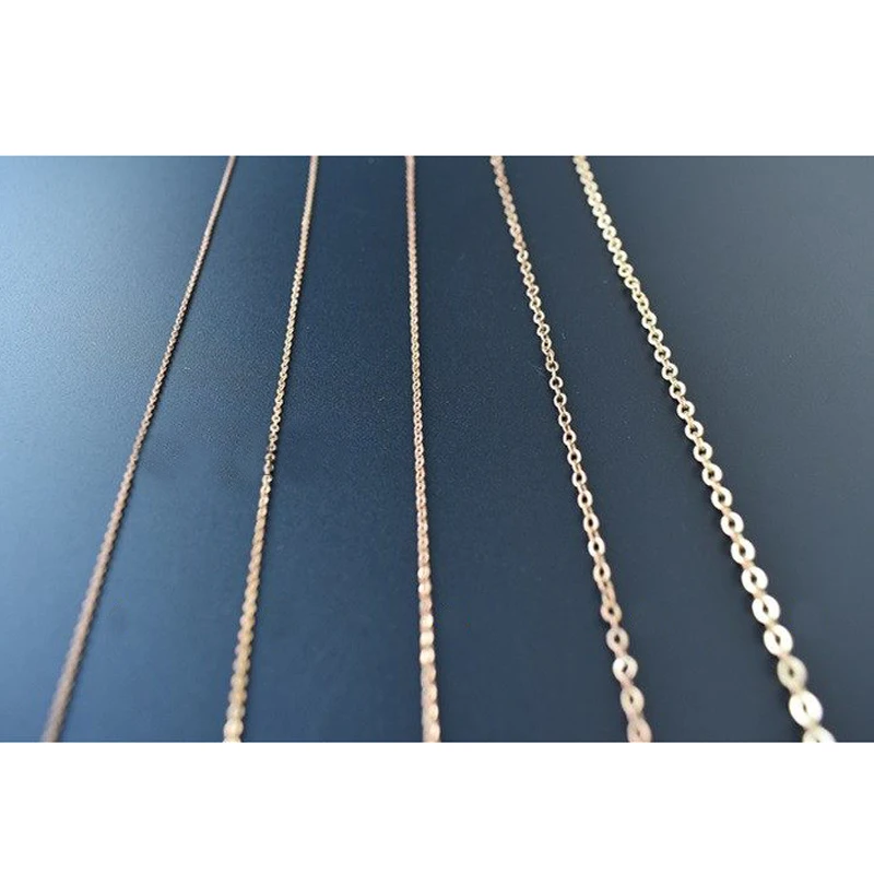 1PCS Length 30cm Anchor Chain Width 1mm/1.2mm/1.4mm/2mm/2.5mm Copper Chains for Model Boat Modification Parts DIY Projects