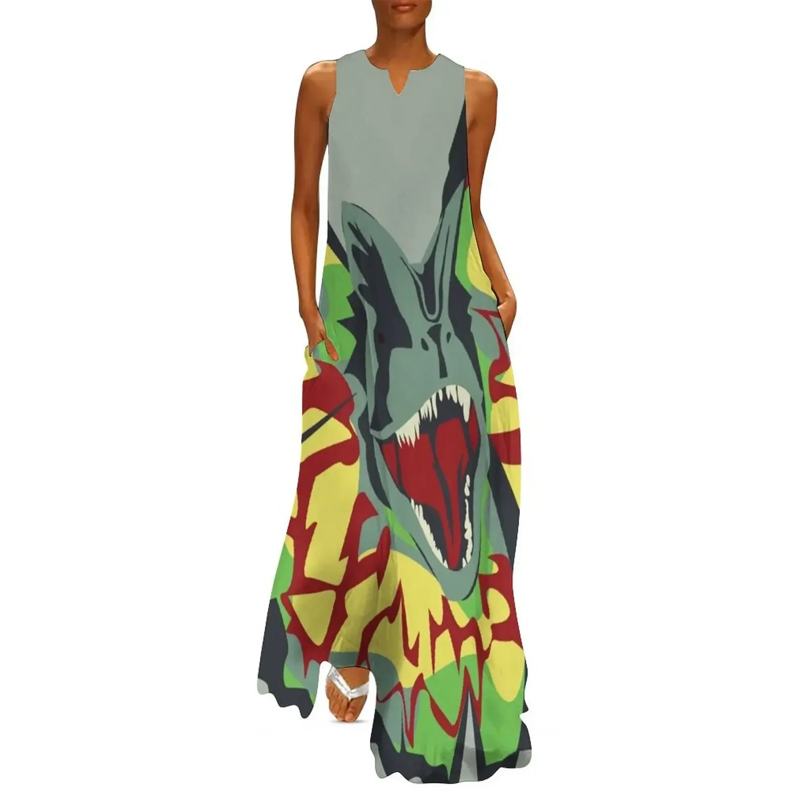 

dilophosaurus Long Dress loose women's dress dress dresses Clothing party dresses woman