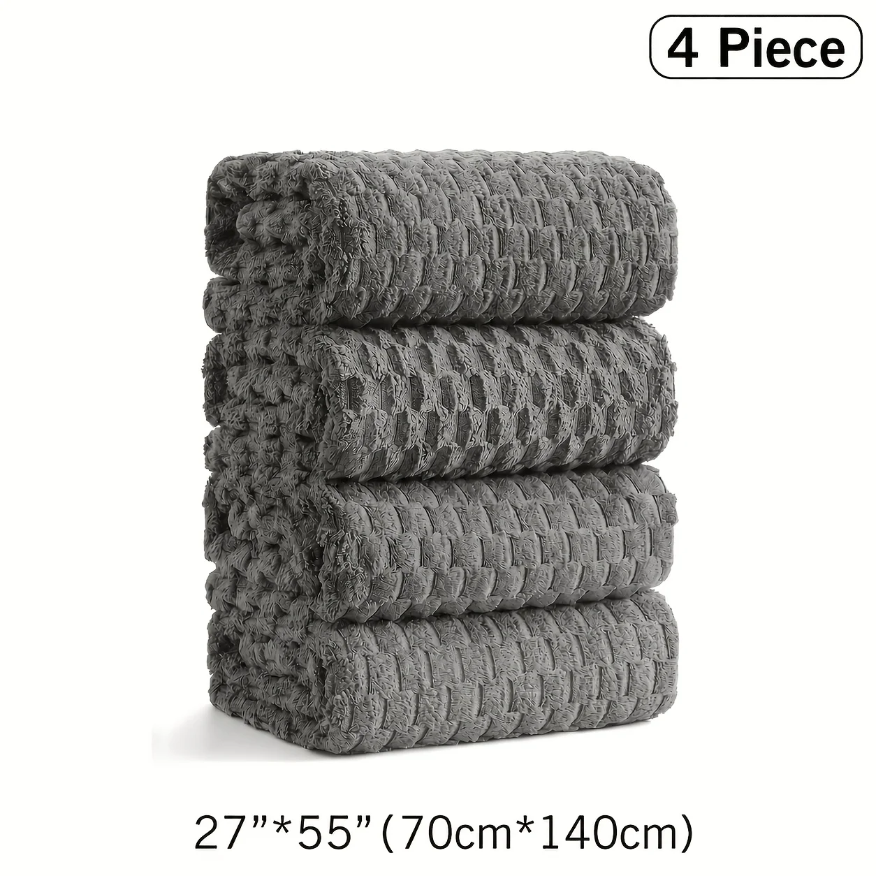 4pcs Oversized Bath Towel Set - 35
