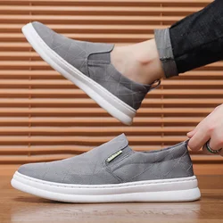 Canvas Shoes Men Shoes Summer New Breathable Slip on Lazy Shoes Men Trendy Versatile Casual Shoes Sneakers Trendy Shoes